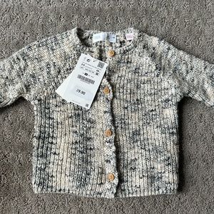 Zara baby marled cardigan